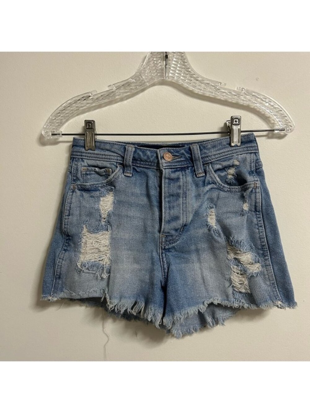 Hollister Ripped Jean Shorts